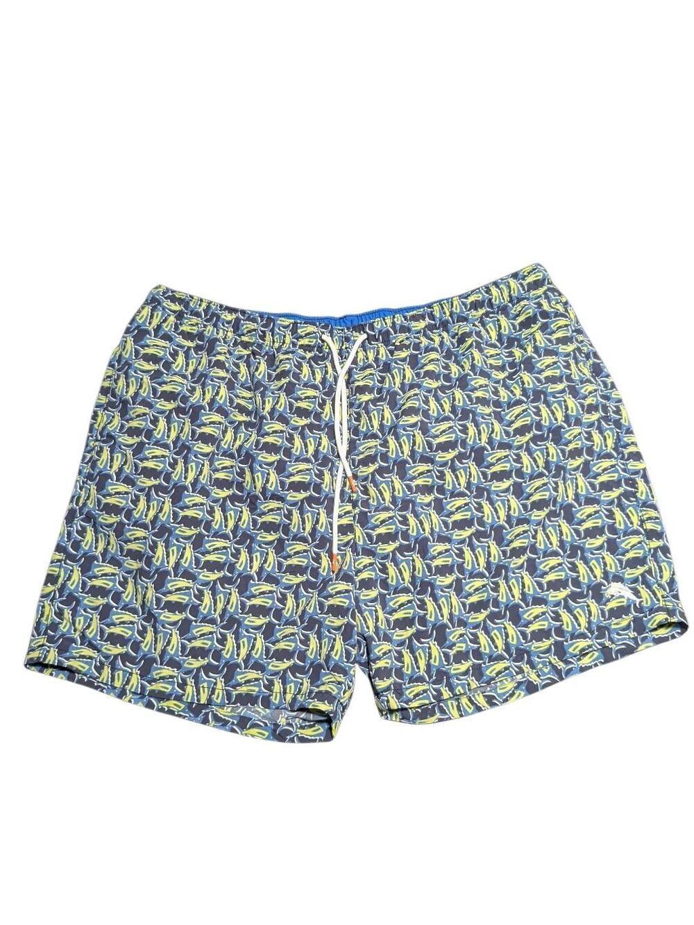 Tommy Bahama Naples Moorea Marlins Swim Suit Ocean Deep Men's 2XL
